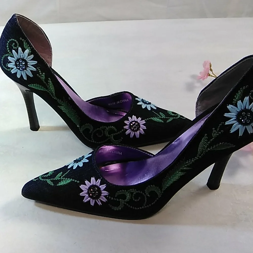Demi heels woman's size 7.5 Festival, Boho
